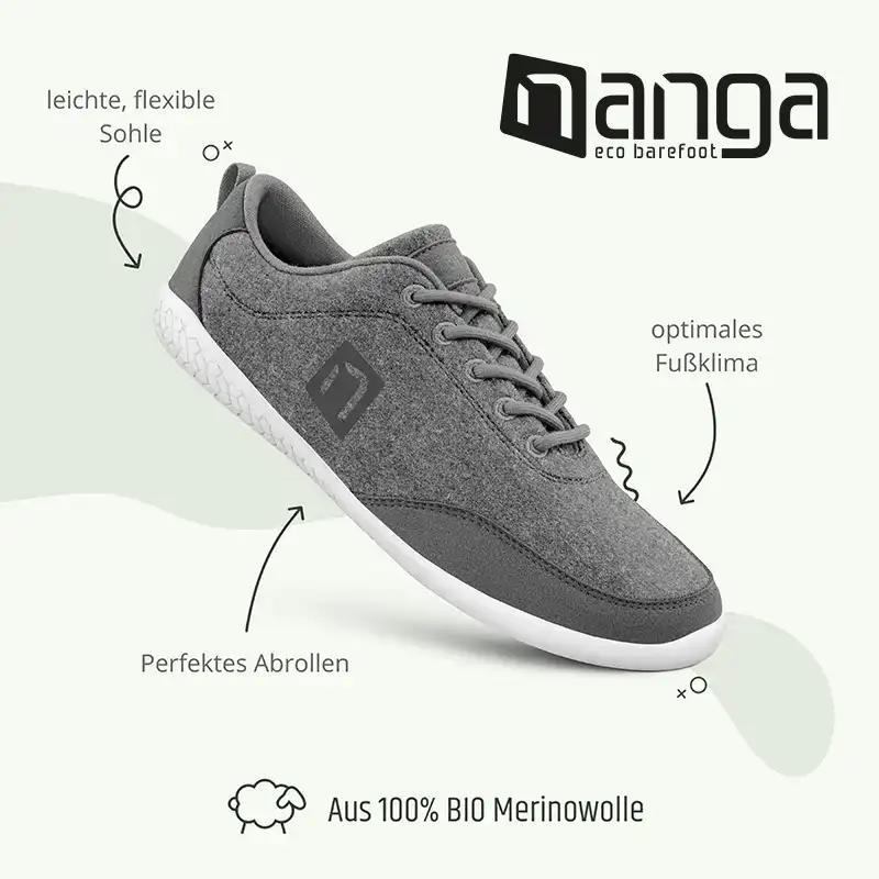 MERINO Eco Barefoot Women - Grau - Image 3