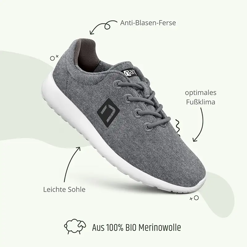 MERINO Sneaker Women - Grau - Image 4